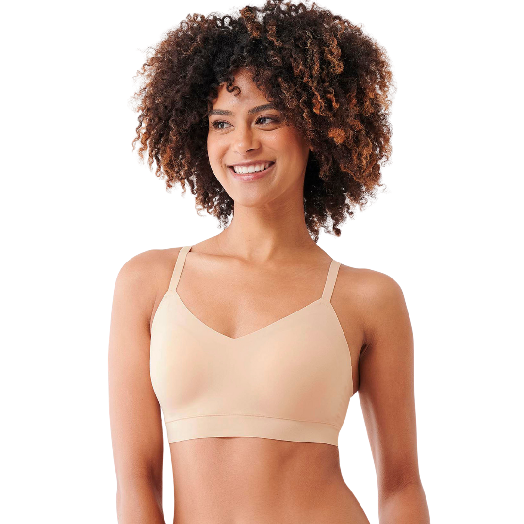 Floatley to The T-Shirt Wireless Lightly Lined Demi Bra for Women, Seamless  Silky Comfort Grip Band Black : : Clothing, Shoes & Accessories
