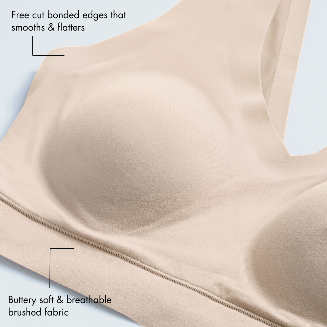 Floatley Cozy Adjustable Bra Comfort Wirefree Seamless Bra with Embedded  Pad for Women, New Fossil, Small : : Clothing, Shoes & Accessories